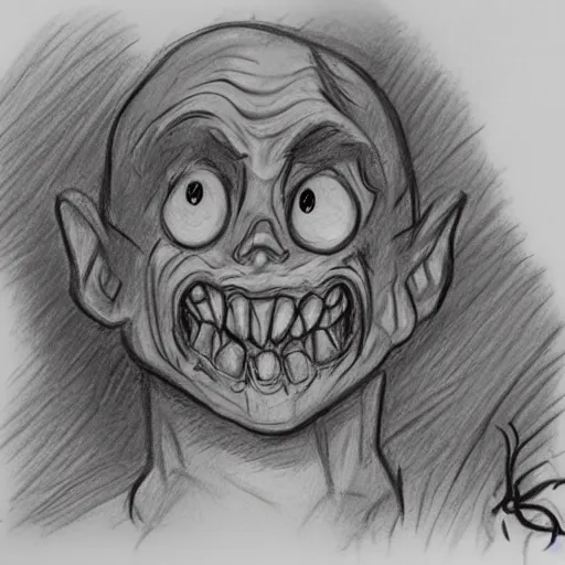 Prompt: milt kahl pencil sketch lovecraftian zombie horror loomis