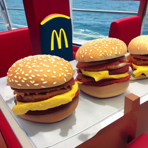 Image similar to mcdonalds cruise ship