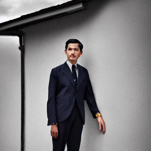 Image similar to outdoor portrait of jose rizal as a handsome young man in 2 0 2 2, 3 0 years old wearing stylish modern clothes, photo taken in 2 0 2 0, 3 5 mm f 1. 4 digital photo, matte colors