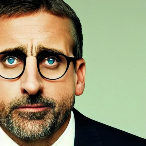 Image similar to Steve Carell as Jesus, The Office, Cubicles, Photorealistic, Professional Photography, Sad