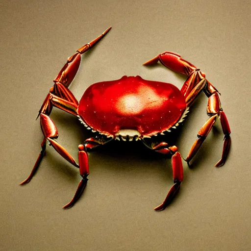 Prompt: Salvador Dali style crab