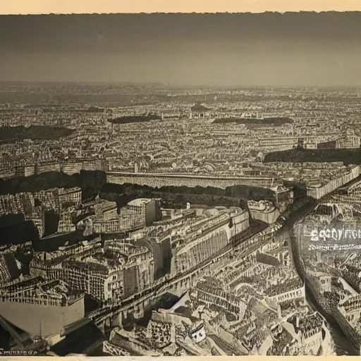 Image similar to eiffel tower during a ww 2 bombardment