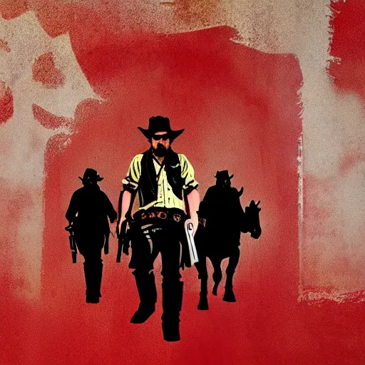 Prompt: red dead redemption logo