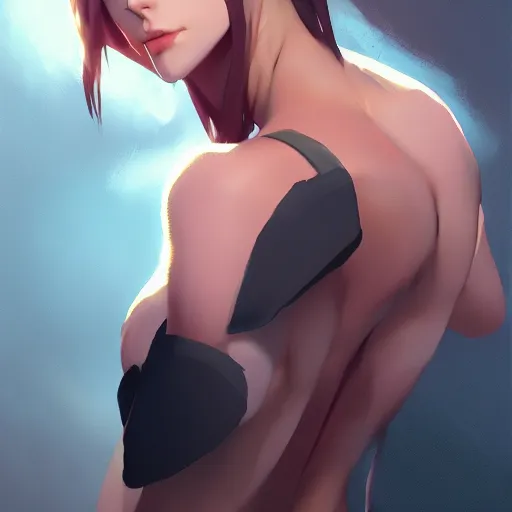 Prompt: Valorant Faide posing. By ilya kuvshinov, krenz cushart, Greg Rutkowski, trending on artstation. Glossy materials, sharp highlights, amazing textured brush strokes, accurate shape, clear curvy details, cinematic soft volumetric studio lighting, with backlight, VFX, HDR