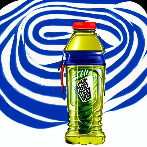 Image similar to Gatorade, snakes swimming inside a sports drink, tiny snakes slithering, dont drink this