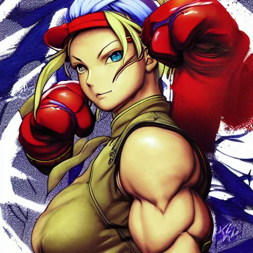 Vega from Street Fighter 2 by pixiv, by Ilya, Stable Diffusion