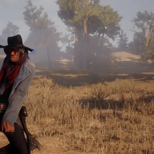 Image similar to keith richards in red dead redemption 2