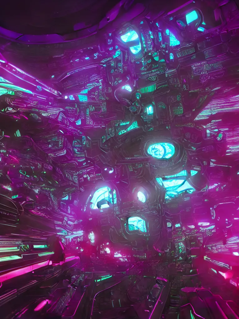 Prompt: Galactic Proxy, glitchy, glitch art, Chromatic aberration, machines clockwork, intricate details, thin lines, nobody feels time 3D art, 4k unreal engine