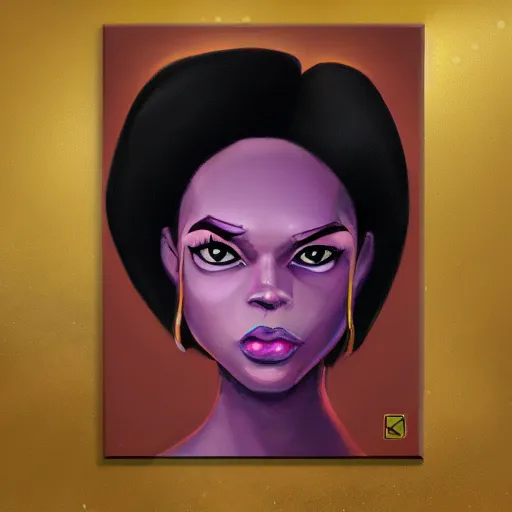 Prompt: Garnet from Steven Universe, oil painting, ultra detailed, trending on art station