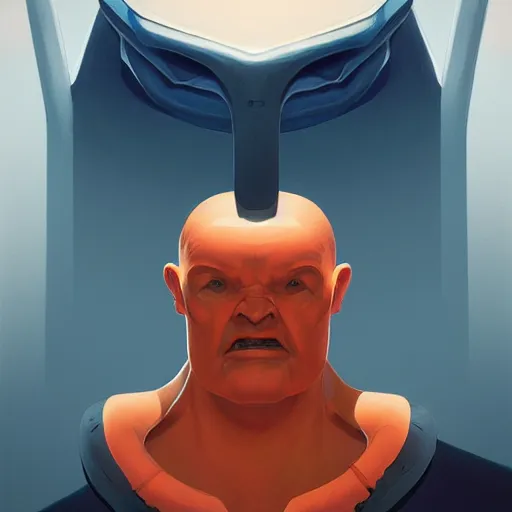 Image similar to face icon stylized minimalist the thing from another world 1 9 5 1, loftis, cory behance hd by jesper ejsing, by rhads, makoto shinkai and lois van baarle, ilya kuvshinov, rossdraws global illumination