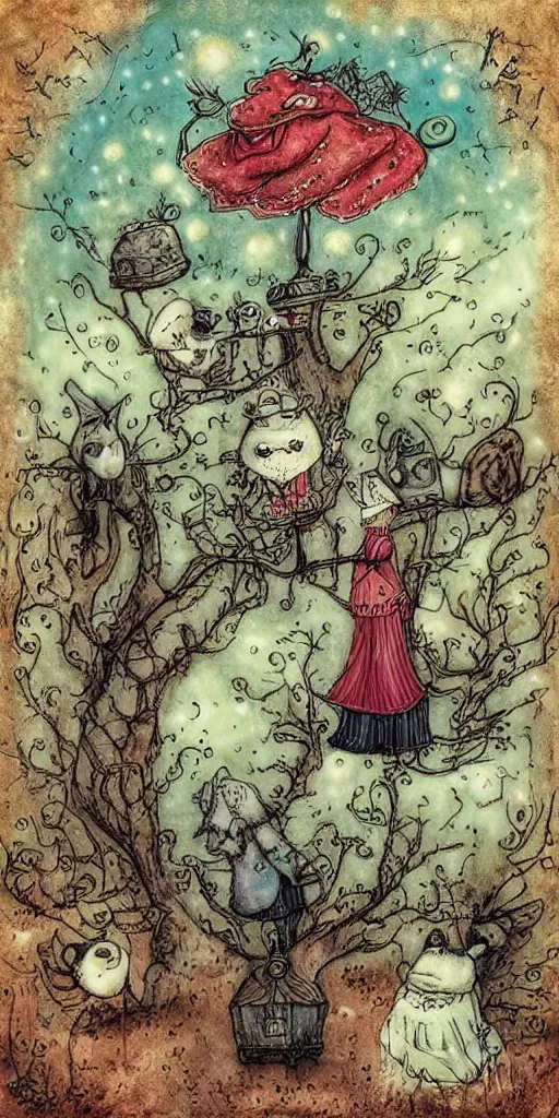 Prompt: a mother's day scene by alexander jansson