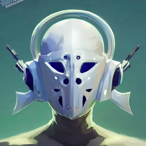 Image similar to Angel cherub helmet mask fantasy art apex fortnite Video game icon, 2d game art gta5 cover , official fanart behance hd artstation by Jesper Ejsing, by RHADS, Makoto Shinkai and Lois van baarle, ilya kuvshinov, rossdraws