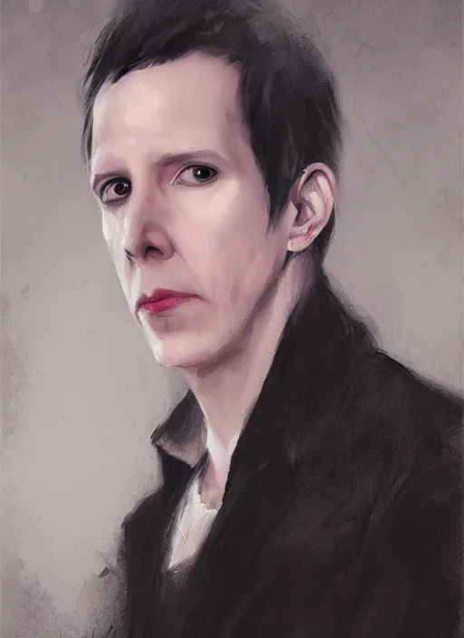 Image similar to hyper realistic portrait of tobias forge, by greg rutkowski,