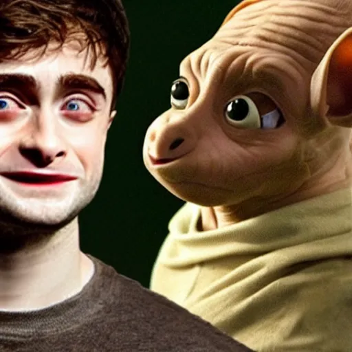 Prompt: daniel radcliffe as dobby