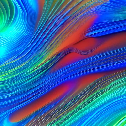 Image similar to wave of particles, blue, orange, and brown colors, featured on behance, generative art, uhd image, fractalism, painterly, refik anadol, media art, media facde, motion graphic, particles, fluids, 3 d, rendering, octane, c 4 d