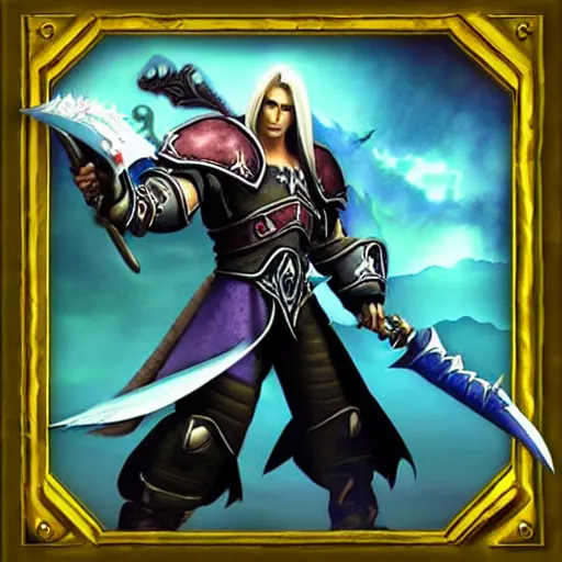 Image similar to warcraft 3 icon of sephiroth