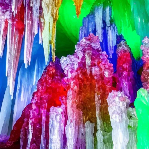 colorful crystal cave