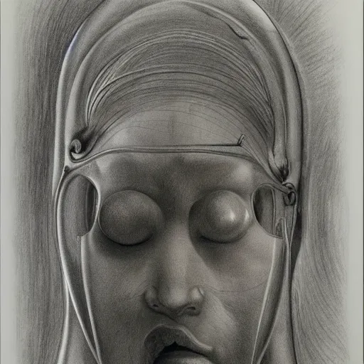 Image similar to a drawing by Hans Bellmer, highly detailed