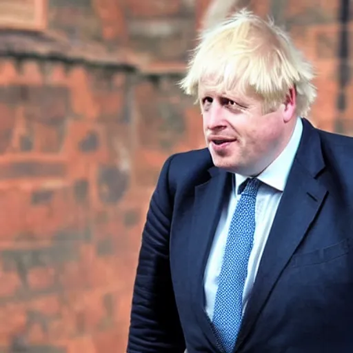 Prompt: Boris Johnson with armour like a medieval knight, photo