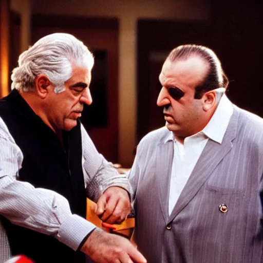 Prompt: phil leotardo and tony soprano