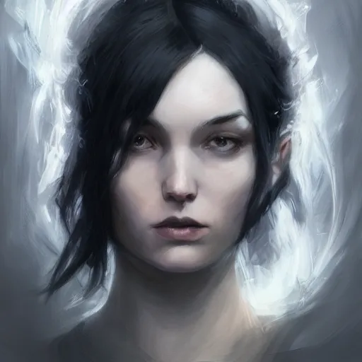 Prompt: headshot immortal female wizard black skin white hair wise, realistic shaded lighting poster by craig mallismo, artgerm, jeremy lipkin and michael garmash, unreal engine, radiant light, detailed and intricate environment, digital art, art station trends