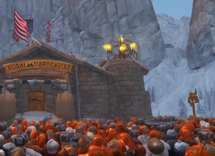 Image similar to donald trump in ironforge