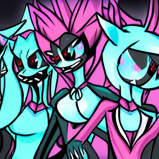 Image similar to artwork in the style of vivziepop