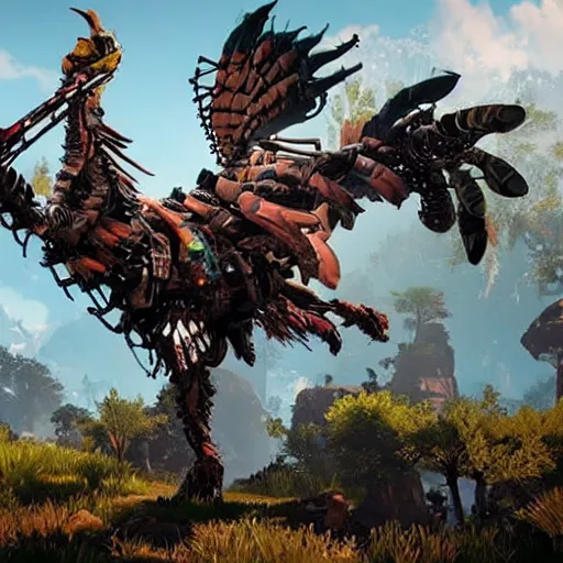 Prompt: horizon zero dawn enemy boss