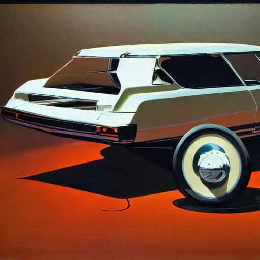 Image similar to car unicycle, painted by syd mead, high quality