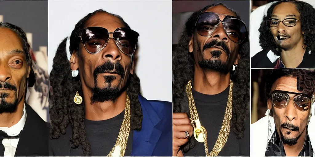 Prompt: snoop dogg's head is a dog