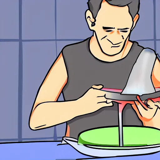 Prompt: wikihow artstyle how to cook meth