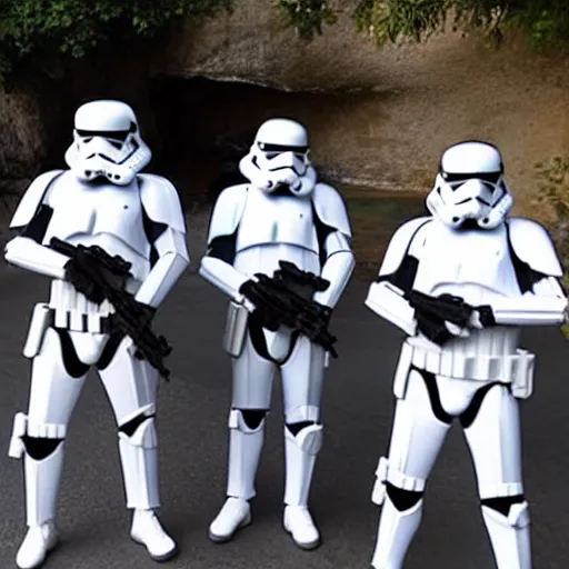 Image similar to storm troopers on holiday in thailand