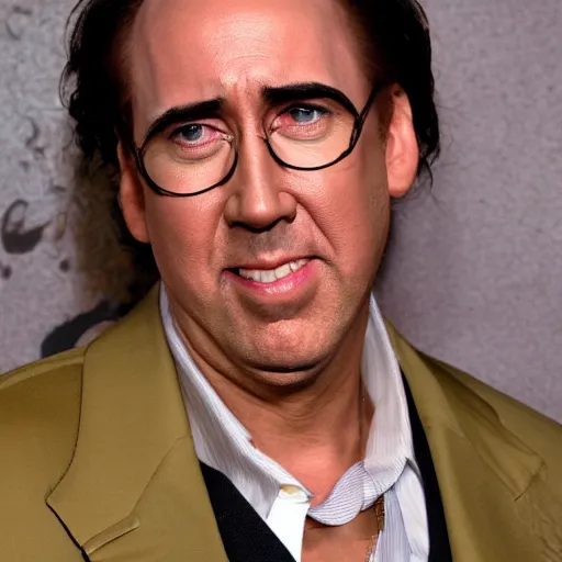 Image similar to nicholas cage as madea