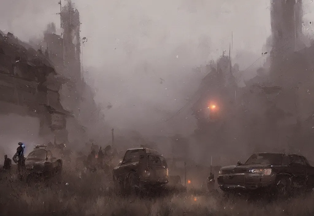 Image similar to denver, colorado, artstation, jakub rozalski, high detail, dramatic lighting