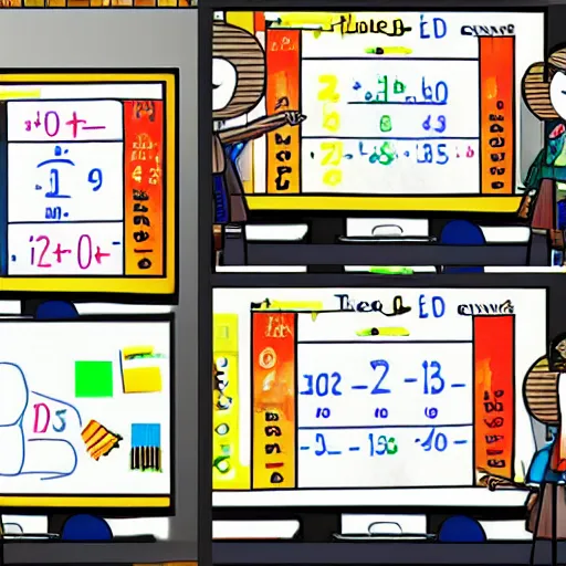 Prompt: a lecture slide about addition for elementary school students, professional