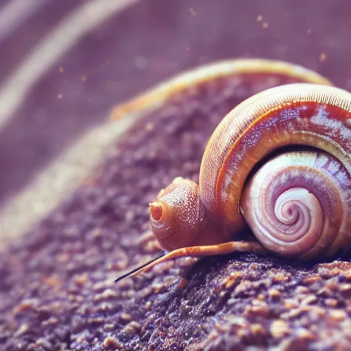 Image similar to professional dramatic photograph of a snail woman hybrid