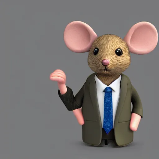 Prompt: business style mouse in a shirt and tie, ultra realistic, 4k, amazing