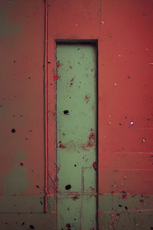 Image similar to decay by geert goiris, award - winning, fine - art photography, dark red and green color scheme