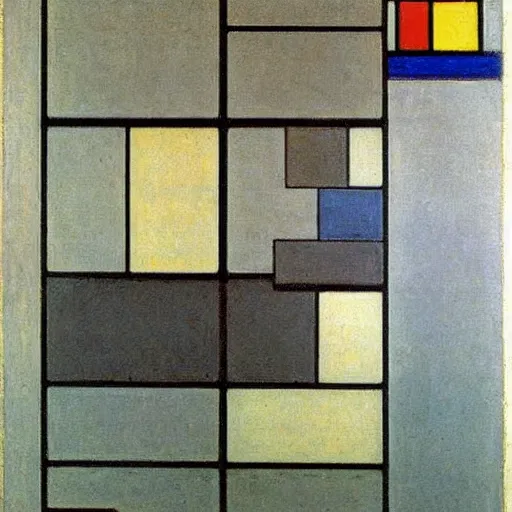 Image similar to painting by piet mondrian,1913
