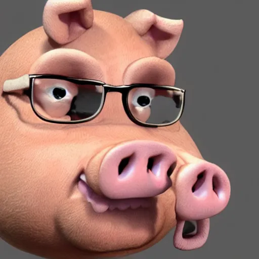 Image similar to scott morrison pig man anthropomorphic australian politician, realistic, standing