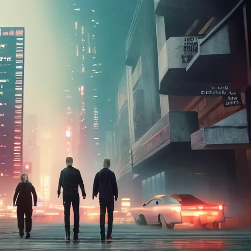 Image similar to photorealistic blade runner 2049 setting