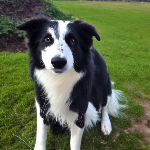 Prompt: border collie named freya