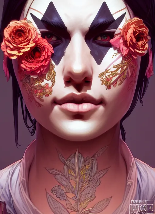 Image similar to symmetry!! portrait of floral! borderlands 3 psycho, intricate, elegant, highly detailed, digital painting, artstation, concept art, smooth, sharp focus, illustration, art by artgerm and greg rutkowski and alphonse mucha, 8 k