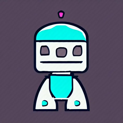 Prompt: a cute solider robot, digital art, iconic icon, 2 d vector logo, cartoon, t - shirt design