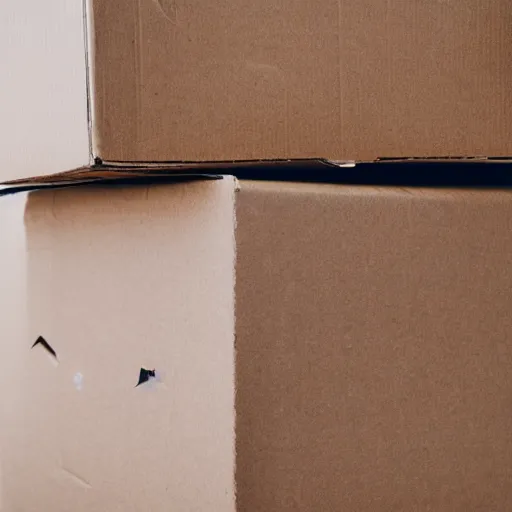 Image similar to two cardboard boxes kissing