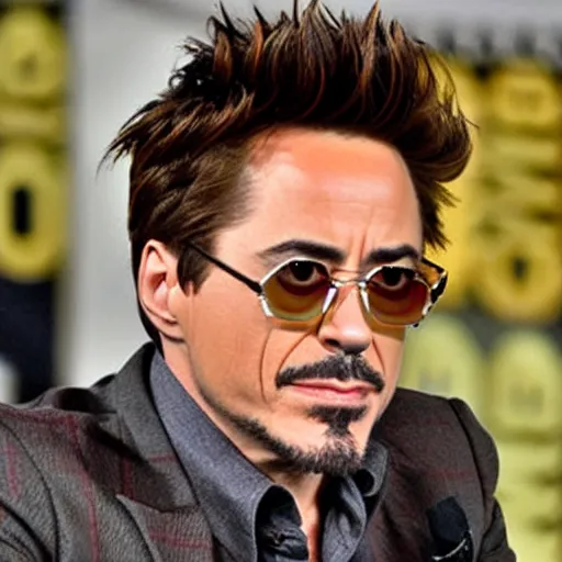 Image similar to robert downey junior with very long hair