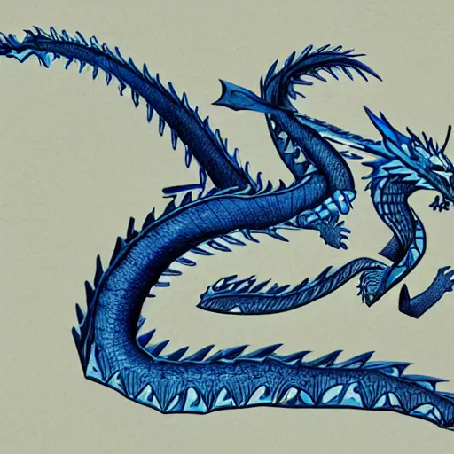 Image similar to illustration of blue eyes white dragon