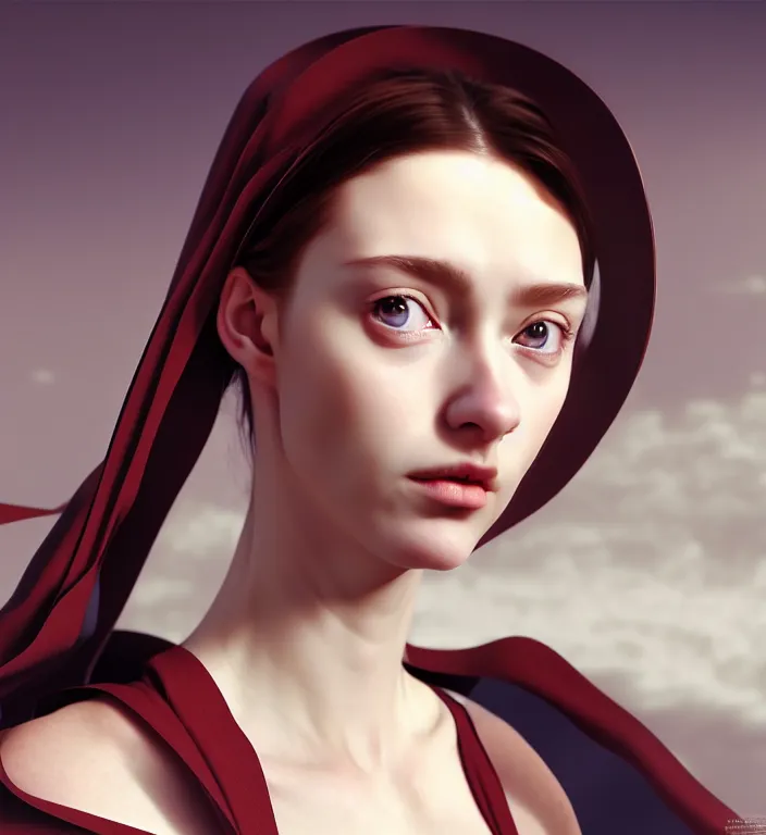 Image similar to hyperrealism photography computer simulation visualisation of parallel universe cgi european anime scene with beautiful highly detailed woman by caravaggio