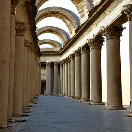 Prompt: columns of neo-rome