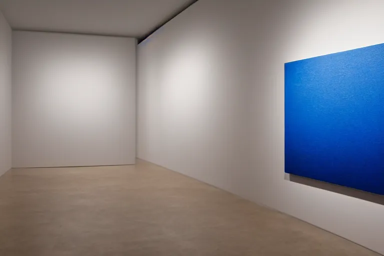 Image similar to minimalist James Turrell exhibition painting